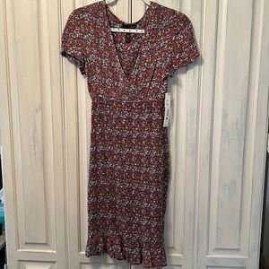 BNWT Aqua Body Con Rouche Dress